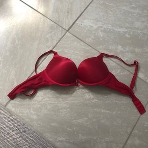 Red Victoria’s Secret Miraculous Plunge Bra